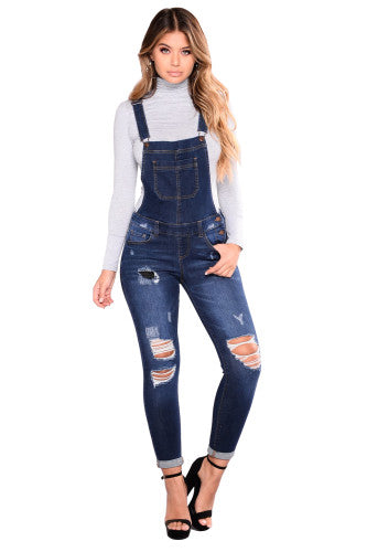 Dark Blue Denim Overall