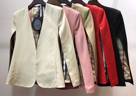Solid Cape Blazer