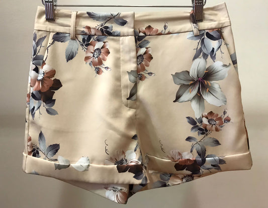 Camelia Print Shorts